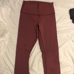 Lululemon high waisted wunder under 25” leggings